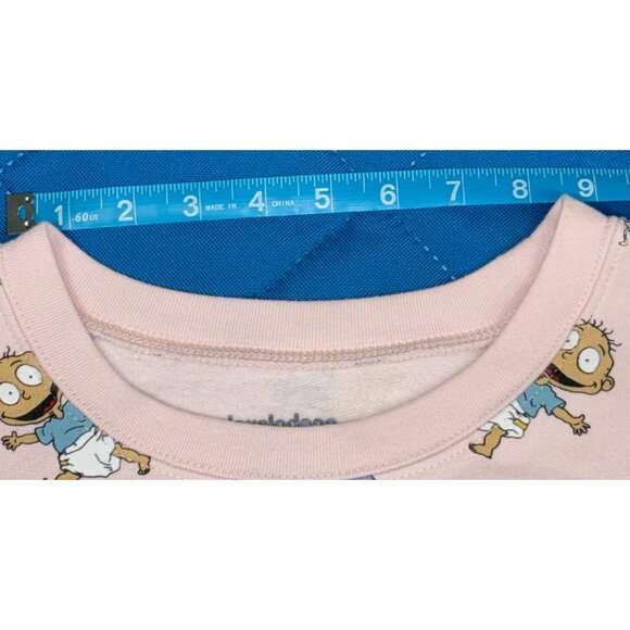 Nickelodeon Rugrats Pink Crewneck Sweatshirt 2X Reptar Angelica Tommy 2021 - Picture 6 of 10